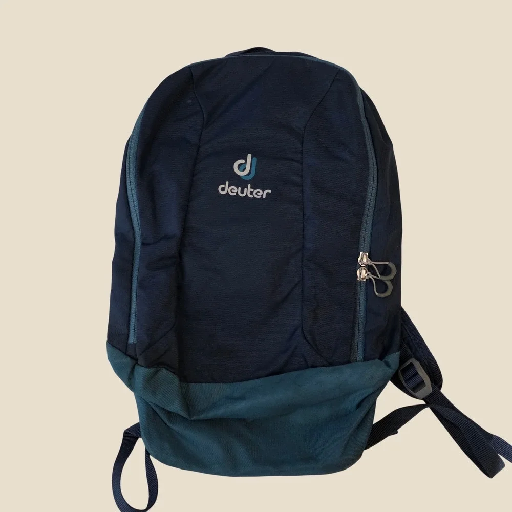 Deuter Hiking Backpack DayPack Navy Blue Teal Lightweight Outdoor 1170719